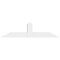 Ekena Millwork Portland Architectural Grade PVC Gable Bracket, 48"W x 12"H x 4"D x 4"F, 6/12 Pitch GBP048X12X0404POR00 - alternate 3